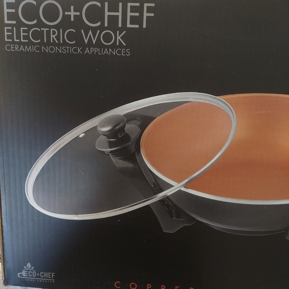 Eco Chef electric wok 13.5 inch non stick easy clean new in box - Picture 2 of 2